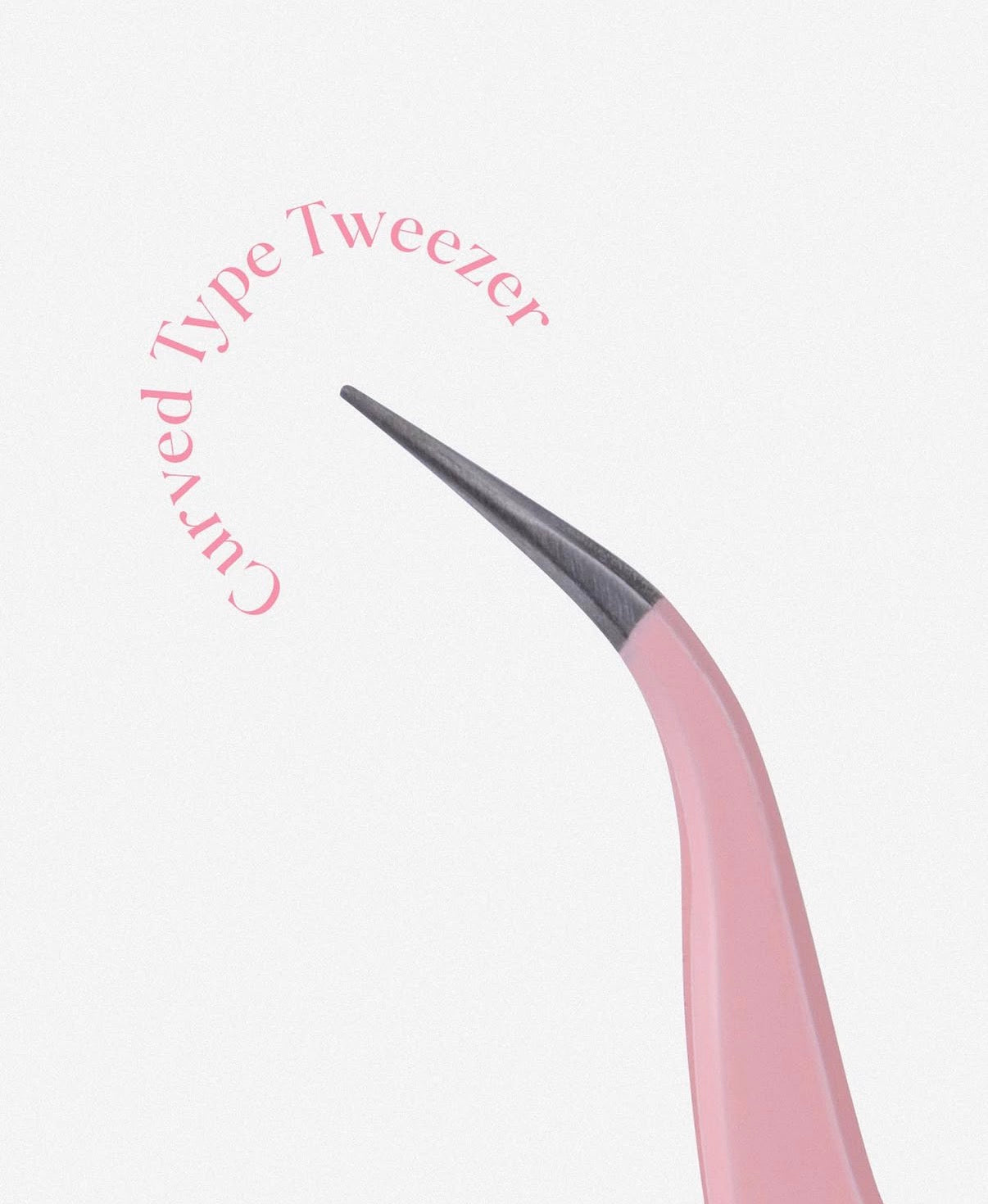 CCAM BBAK Eyelash Curved Type Tweezer Pink