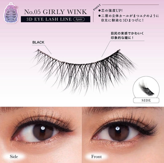 Miche Bloomin 3D False Lashes No.05 – Girly Wink